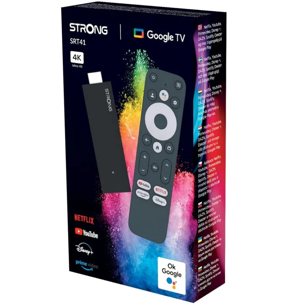 Strong Streaming Stick 4K Uhd Google Cast Google Tv Play Store