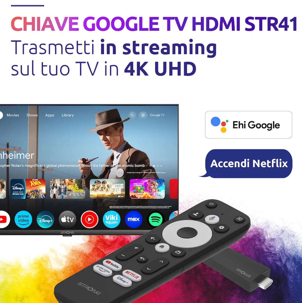 Strong Streaming Stick 4K Uhd Google Cast Google Tv Play Store