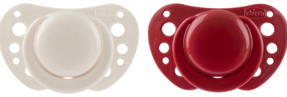 Succhietto Chicco 00075033330000 PHYSIOFORMA AIR Bianco e Rosso