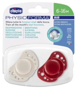 Succhietto Chicco 00075033330000 PHYSIOFORMA AIR Bianco e Rosso