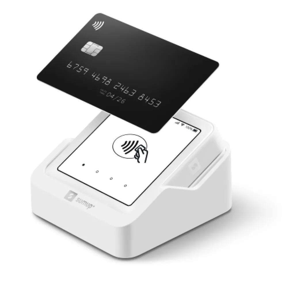Sumup Pos Mobile Standalone 4G E Wi-Fi Touch Screen Base Di Ricarica
