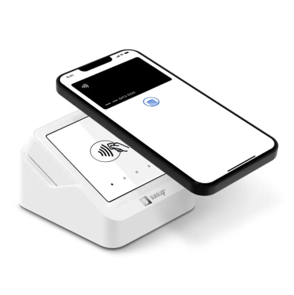 Sumup Pos Mobile Standalone 4G E Wi-Fi Touch Screen Base Di Ricarica
