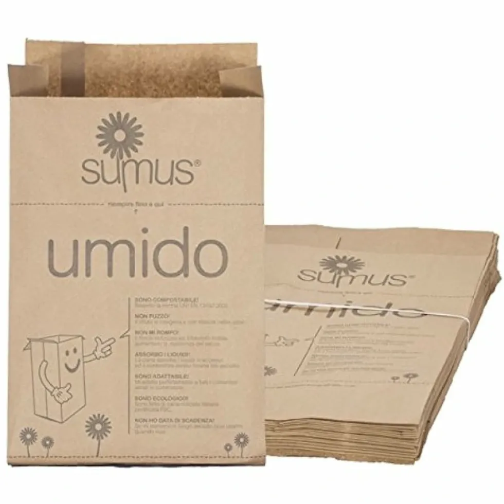 Sumus sacchetti umido in carta confezione 50 pezzi da 8 litri