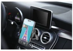 Supporto auto smartphone Cellular Line SPINHOLDERVENTK SPIN FIT Black