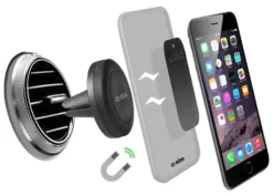 Supporto auto smartphone Sbs TESUPPUNIVAIRMAG Magnetic Plug Black