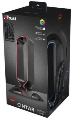 Supporto cuffie Trust 23647 GXT 265 Cintar Rgb Black