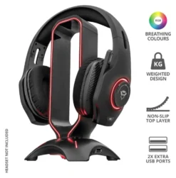 Supporto cuffie Trust 23647 GXT 265 Cintar Rgb Black