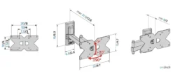 Supporto da parete tv Meliconi CME EDR120 per 14/43 pollici, max 17kg