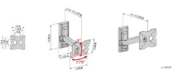 Supporto da parete TV Meliconi CMEER100ROTATION con rotazione orizzontale