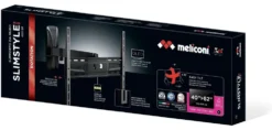 Supporto monitor TV parete Meliconi 480972 SLIMSTYLE PLUS 400 Sr Black