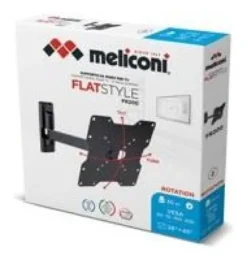 Supporto monitor TV parete Meliconi 580458 FLATSTYLE Fr 200 Rotation B