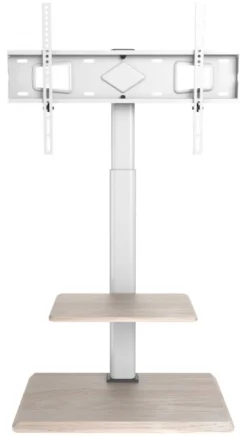 Supporto monitor TV pavimento Techly ICA TR59 White e Wood