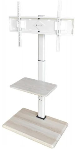 Supporto monitor TV pavimento Techly ICA TR59 White e Wood