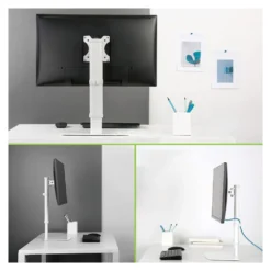 Supporto monitor TV scrivania Techly ICA LCD 260 White