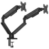 Supporto monitor TV scrivania Andaseat A6D 2S STEALTH II Duo Black