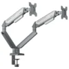 Supporto monitor TV scrivania Andaseat A6D 2S STEALTH II Duo Silver
