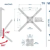 Supporto monitor TV soffitto Meliconi 480862 SLIMSTYLE 400Ce 2in1 Blac