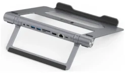 Supporto notebook Techly ICA NTB DOCK91 Docking Station 9in1 Silver