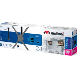 Supporto soffitto Meliconi 400CEBLACK per videoproiettore, portata 35kg