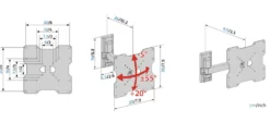 Supporto TV Meliconi CMEER200ROTATION con inclinazione e rotazione
