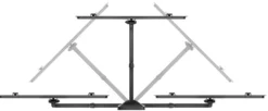 Supporto TV Meliconi Extra XDR200400 CG con doppia rotazione per cartongesso