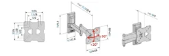 Supporto TV Meliconi Flatstyle FDR100 inclinabile e orientabile