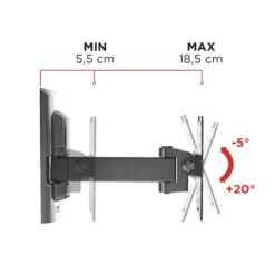 Supporto tv Meliconi FLATSTYLE FR100 per schermi da 14 a 25 pollici