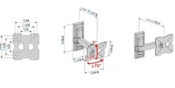 Supporto tv Meliconi FLATSTYLE FR100 per schermi da 14 a 25 pollici