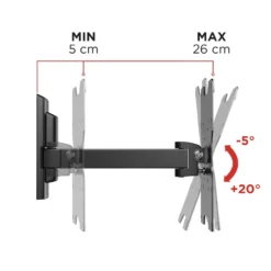 Supporto tv Meliconi Flatstyle FR200 per schermi 26-45 pollici con inclinazione