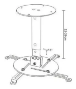 Supporto videoproiettore Ciatti PJMN10 Da Soffitto Regolabile in 3 Alt