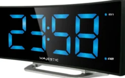 Sveglia digitale Majestic SVE234 con display curvo