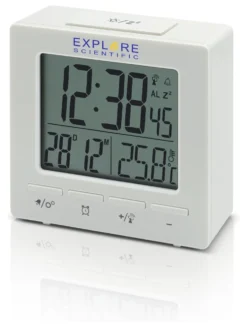 Sveglia Explore Scientific RDC1004 Multifunzione radiocontrollata Blac