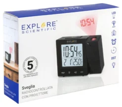 Sveglia Explore Scientific RDP1001BLK Multifunzione radiocontrollata B