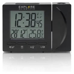 Sveglia Explore Scientific RDP1001BLK Multifunzione radiocontrollata B