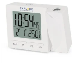 Sveglia Explore Scientific RDP1001WHT Multifunzione radiocontrollata B