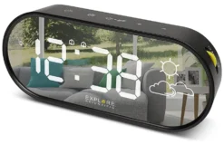 Sveglia Explore Scientific RDC2002WBLK Multifunzione con meteo Black