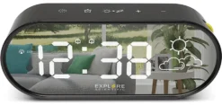 Sveglia Explore Scientific RDC2002WBLK Multifunzione con meteo Black