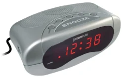 Sveglia Lowell EH49101S JUSTAMINUTE Con funzione snooze Silver