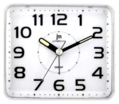 Sveglia Lowell JA7081B JUSTAMINUTE Con funzione snooze Bianco