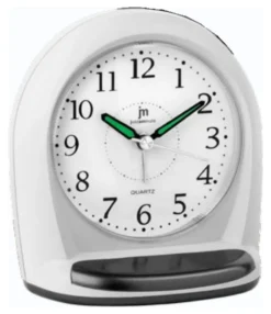Sveglia Lowell JA7079B JUSTAMINUTE Con funzione snooze Bianco