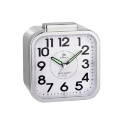 Sveglia Lowell JA7051S JUSTAMINUTE Con funzione snooze Silver