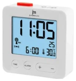 Sveglia Lowell JD9031B JUSTAMINUTE Multifunzione radiocontrollata Bian