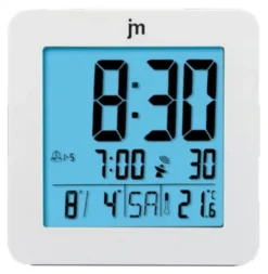 Sveglia Lowell JD9035B JUSTAMINUTE Multifunzione radiocontrollata Bian