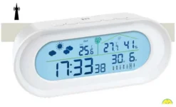 Sveglia Lowell JD9530B JUSTAMINUTE Radiocontrollata White