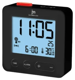 Sveglia Lowell JD9031N JUSTAMINUTE Multifunzione radiocontrollata Blac