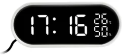 Sveglia Lowell JE5110B JUSTAMINUTE Multifunzione touch con snooze Bian