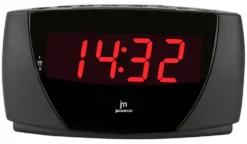Sveglia Lowell JE5111N JUSTAMINUTE Con funzione snooze Black