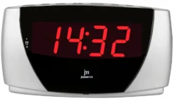 Sveglia Lowell JE5111S JUSTAMINUTE Con funzione snooze Silver