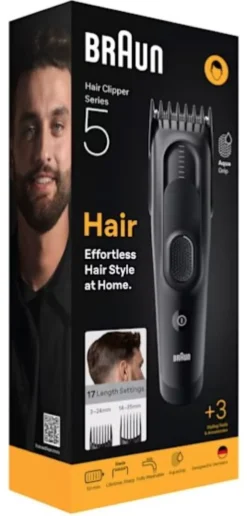 Taglia capelli Braun HC5530 SERIES 5 Hair Clipper Black
