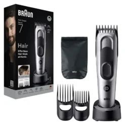 Taglia capelli Braun HC7590 SERIES 7 Hair Clipper Silver e Black